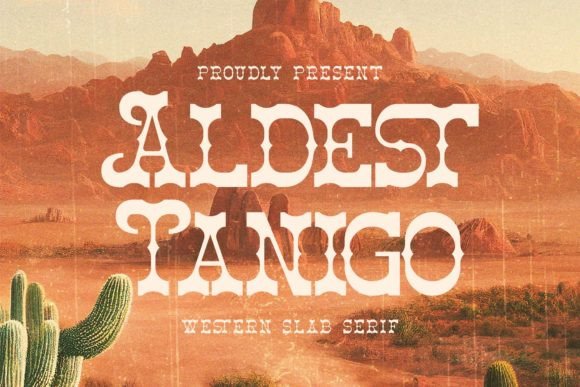 Aldest Tanigo: A Bold Western Typeface for Impactful Headlines