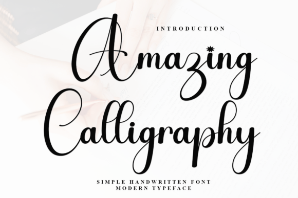 Amazing Calligraphy: A Flowing Handwritten Font