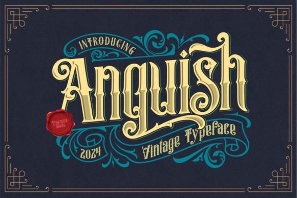 Anguish: A Vintage Blackletter Typeface for Authentic Design Workflows