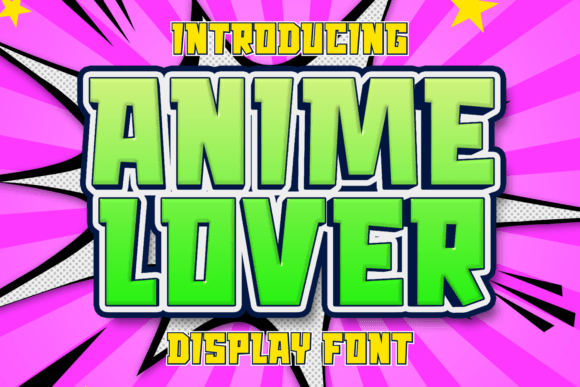 Anime Lover: A Dynamic Comic Font for Bold Designs