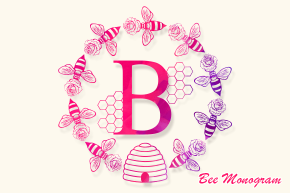 Bee Monogram: An Elegant Decorative Font