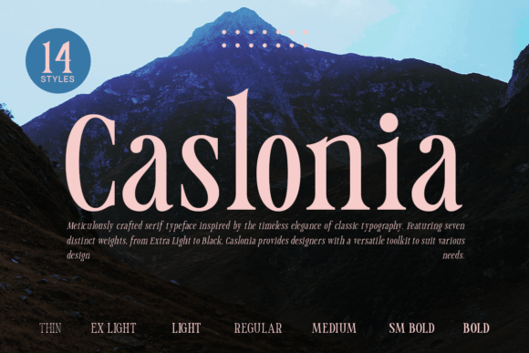 Caslonia: A Modern Serif for Timeless Design