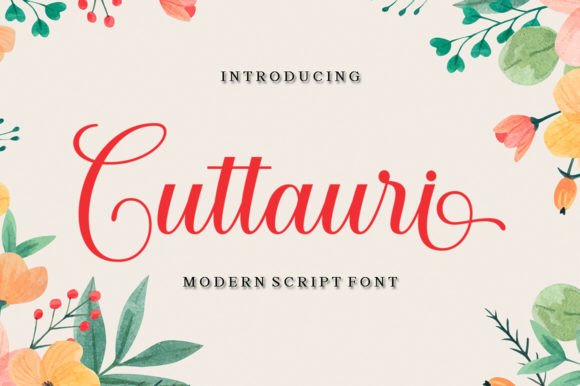 Cuttauri Script: The Elegant Typeface for Extraordinary Projects