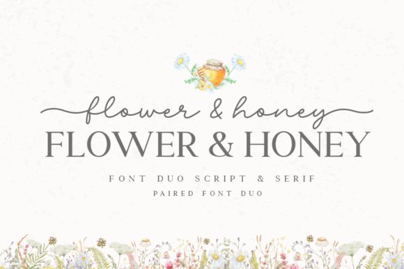 Flower Honey: A Cheerful Font Pair for Creative Projects