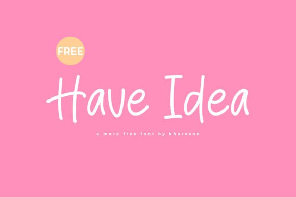 Have Idea: A Modern Handwriting Font for Creative Projects
