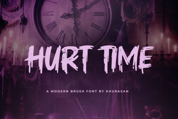 Hurt Time: A Modern Brush Font for Bold, Quirky Designs