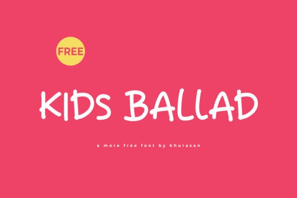 Kids Ballad: A Modern Handwriting Font for Standout Designs