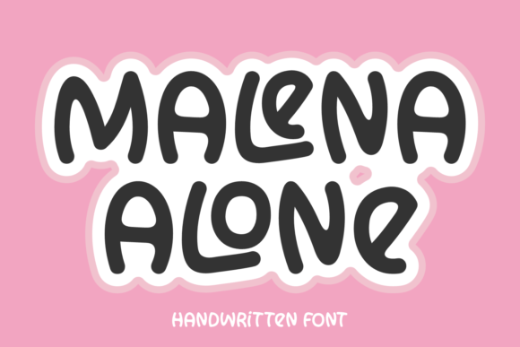 Malena Alone: A Bold Handwritten Font for Confident Design Workflows