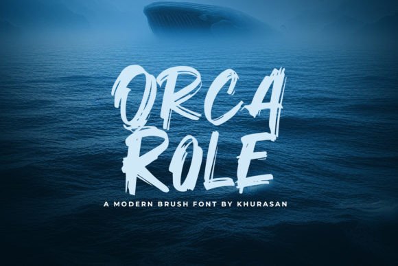 Orca Role: A Modern Brush Font for Bold Designs