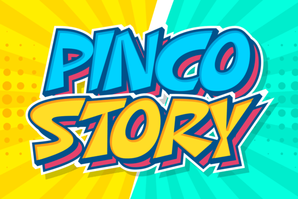 Pinco Story: A Dynamic Superhero Comic Font