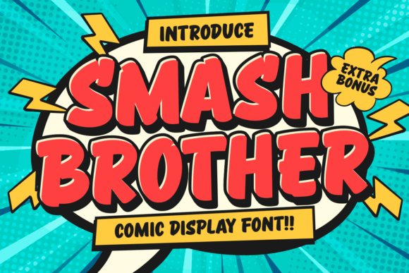 Smash Brother: The Comic Display Font That Brings Action to Life