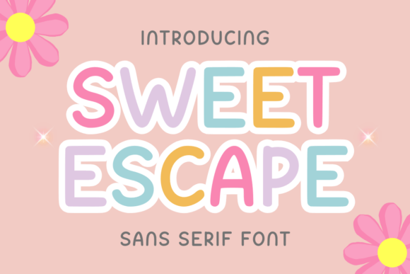 Sweet Escape: A Strategic Typography Choice for Planners and Creators
