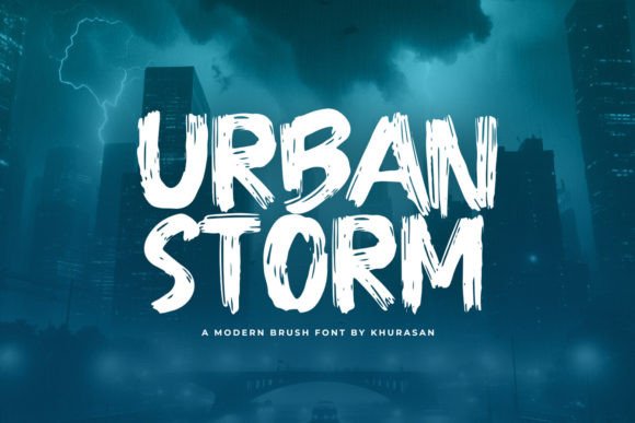 Urban Storm: The Modern Brush Font That Brings Energy to Your Designs